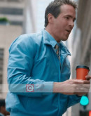 Free Guy Ryan Reynolds Bomber Leather Jacket