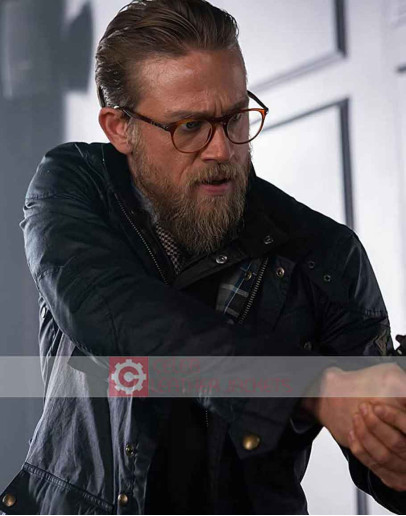 The Gentlemen Charlie Hunnam (Ray) Blue Jacket