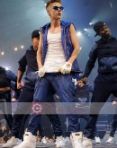 Justin Bieber Blue Leather Costume