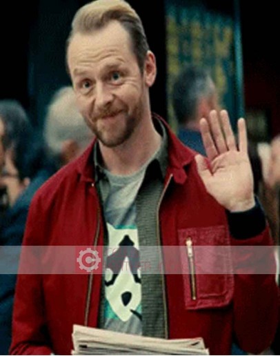 Mission Impossible 5 Simon Pegg (Benji Dunn) Suede Jacket