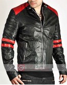 Fight Club Brad Pitt Mayhem Leather Jacket