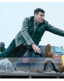 Fractured Sam Worthington Green Jacket
