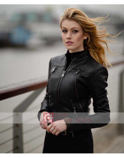 Katherine Mcnamara Leather Jacket Katherine Mcnamara Leather Jacket