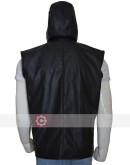 Mortal Kombat Johnny Cage Hoodie Leather Vest