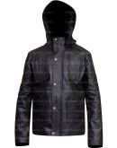 Detroit Become Human Connor Hoodie Leather Jacket