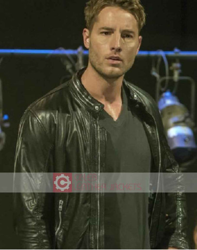 This Is Us Justin Hartley Black Leather Jacket