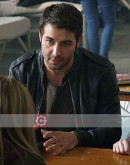 Zoo James Wolk Black Leather Jacket