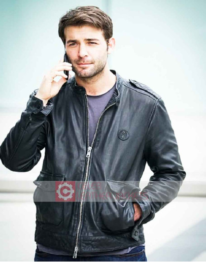 Zoo James Wolk Black Leather Jacket