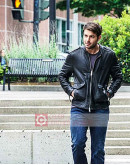 Zoo James Wolk Black Leather Jacket