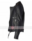 Classic Cafe Racer Black Leather Jacket