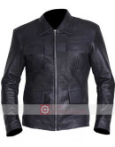 The Vampire Diaries Damon Salvatore Black Leather Jacket