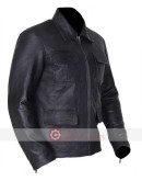 The Vampire Diaries Damon Salvatore Black Leather Jacket