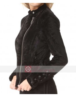 Lacey Black Velvet Jacket