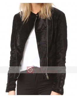 Lacey Black Velvet Jacket