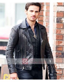 Once Upon A Time Colin O'Donoghue Biker Leather Jacket