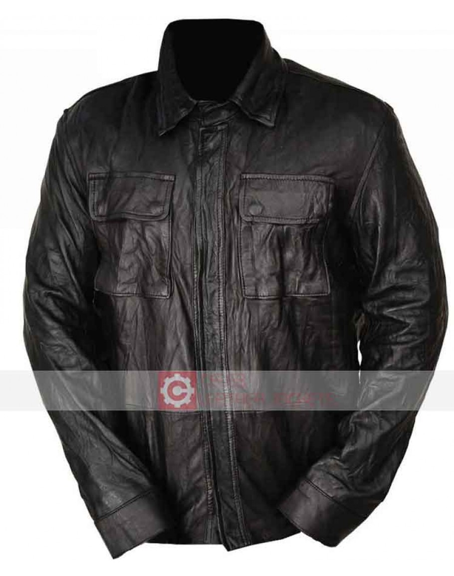 Vampire Diaries Stefan Salvatore Black Leather Jacket