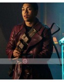 Chilling Adventures Of Sabrina Chance Perdomo Leather Coat