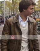 The Fault In Our Stars Ansel Elgort (Gus) Leather Jacket