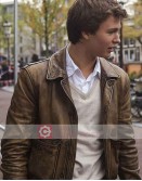 The Fault In Our Stars Ansel Elgort (Gus) Leather Jacket