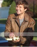 The Fault In Our Stars Ansel Elgort (Gus) Leather Jacket