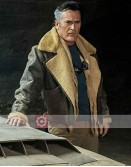Ash Vs Evil Dead Bruce Campbell Shearling Leather Jacket