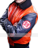 Dragon Ball Z Goku 59 Orange Costume Leather Jacket