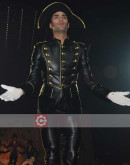 Napoleon Style Military Uniform Leather Jacket