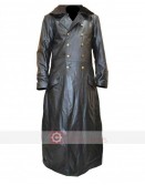 WW2 German Waffen SS Elite Military Officers Leather Coat