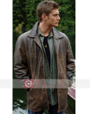 Supernatural Jensen Ackles Distressed Leather Coat