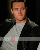 SAS: Red Notice Owain Yeoman (Oliver Lewis) Leather Jacket