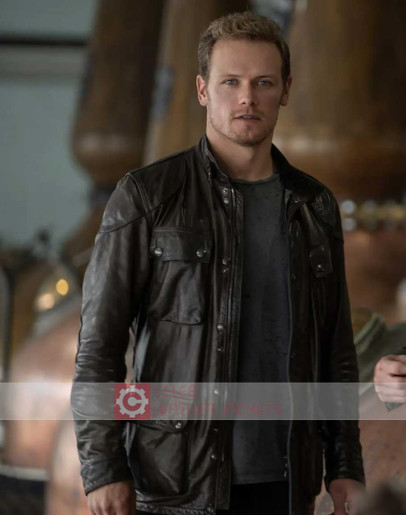 SAS: Red Notice Sam Heughan (Tom Buckingham) Leather Jacket