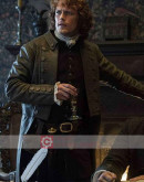 Outlander Sam Heughan (Jamie Fraser) Costume Leather Coat