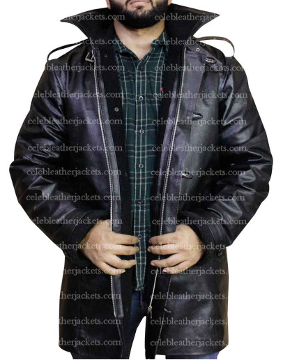 Power 50 Cent (Kanan) Black Shearling Leather Jacket