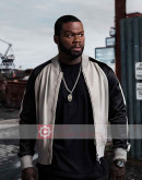 Power 50 Cent Black And White Leather Jacket