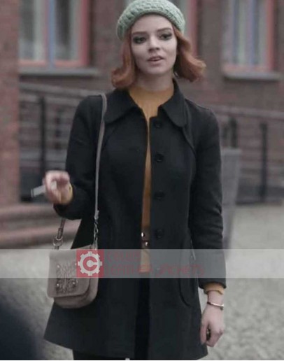 The Queen's Gambit Anya Taylor-Joy (Beth Harmon) Pea Coat