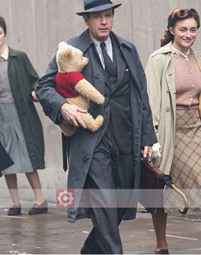 Christopher Robin Ewan McGregor Trench Coat
