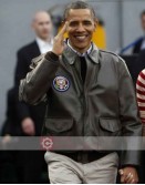 Barack Obama US President A-2 Flight Brown Leather Jacket 