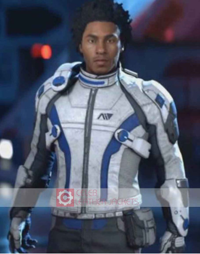 Mass Effect Andromeda Liam Kosta (Gary Carr) White Leather Jacket