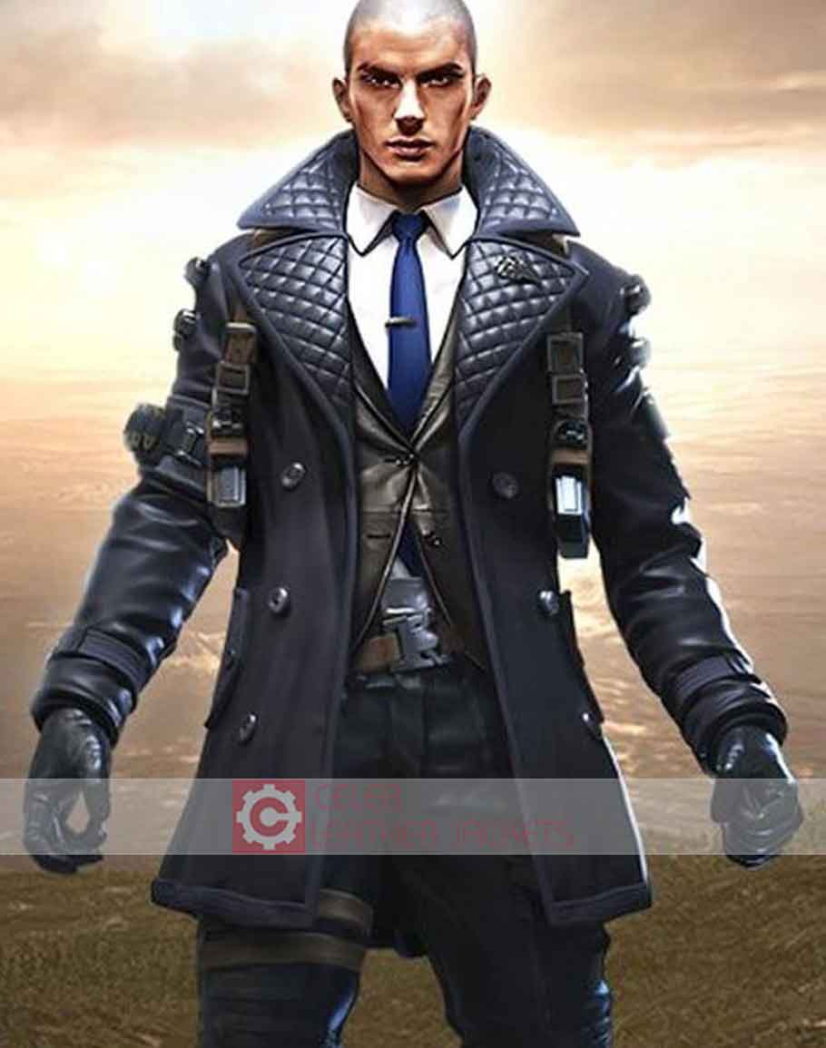 Free Fire Battlegrounds Leather Coat | Rafael Quilted jacket