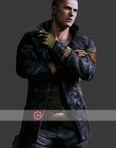 Resident Evil 6 Jake Muller (Troy Baker) Black Leather Jacket
