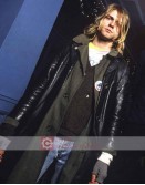 Singer Kurt Cobain Black Trench Coat