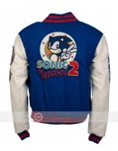 Sonic The Hedgehog Blue and White Varsity Coat