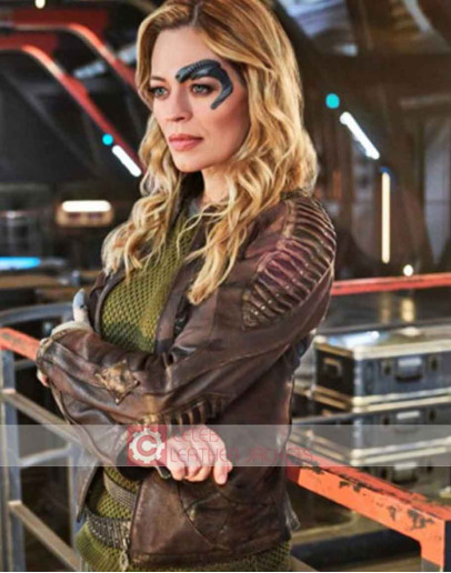 star trek picard seven of nine (Jeri Ryan) leather jacket
