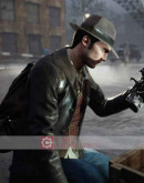 The Sinking City Charles W Reed (Doug Cockle) Brown Leather Jacket