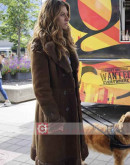 In The Dark Perry Mattfeld (Murphy Mason) Shearling Suede Coat