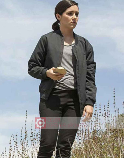 Westworld S03 Tv Series Elsie Hughes (Shannon Woodward) Black Cotton Jacket