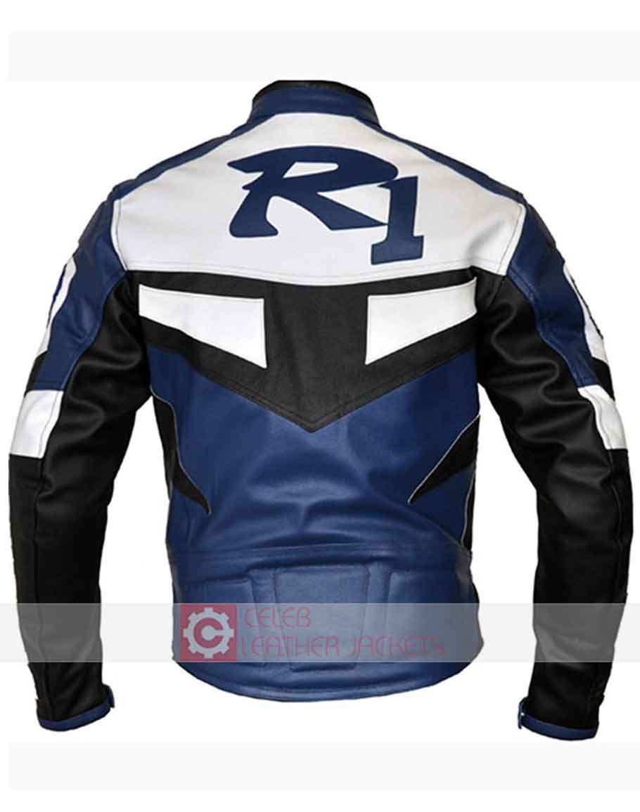 YAMAHA R1 Motorbike Racing Leather Jacket Biker Jacket Motorcycle Leather Jacket 