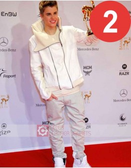 Justin Bieber White Leather Costume