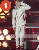 Justin Bieber White Leather Costume