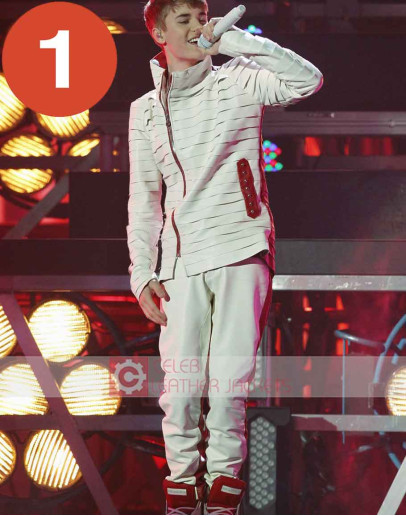 Justin Bieber White Leather Costume